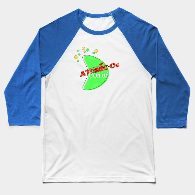 Atomic-Os Cereal Version 3 Baseball T-Shirt by TaliDe